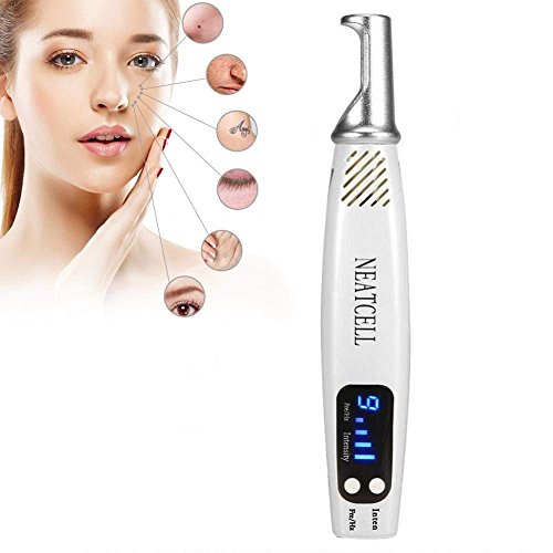 Máquina para eliminar manchas lunares, Eliminar tatuajes cicatriz Mole Pecas con gafas 9 tipos de frecuencia de trabajo(EU)