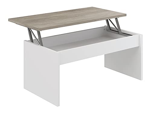 Marca Amazon - Movian Yana - Mesa de centro, 50 x 100 x 44 cm, blanco