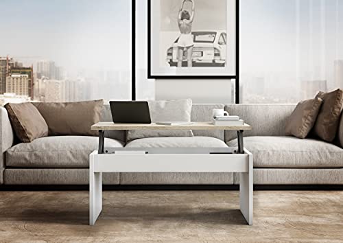 Marca Amazon - Movian Yana - Mesa de centro, 50 x 100 x 44 cm, blanco