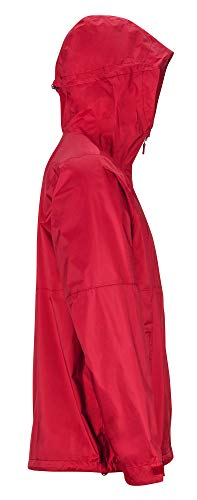 Marmot Precip Eco Plus Jacket Chubasquero Rígido, Chaqueta Impermeable, A Prueba De Viento, Impermeable, Transpirable, Hombre, Team Red, S