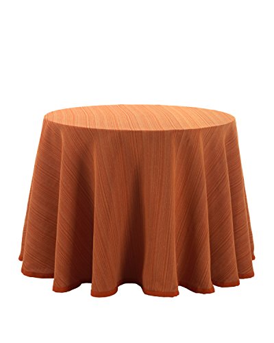 Martina Home Ribera Falda para Mesa Camilla, Tela, Naranja, Redonda de 80