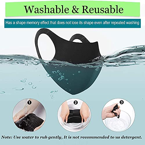 Mascarilla de tela transpirable, estéreo 3D Cómodo Algodón de seda de hielo A prueba de polvo, Ajustable, Reutilizable, Ocio, Deporte, Ciclismo, Camping, Viajes, Unesex Mujeres Hombres 3 piezas