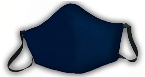 Mascarilla reutilizable azul lisa sin bandera de España original elegante