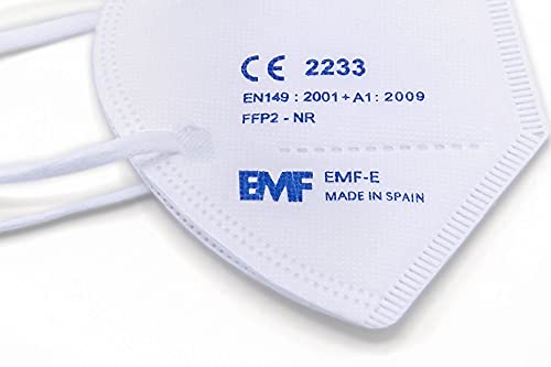 Mascarillas EMF de 5 capas (FFP2 NR), 20 unidades. Hechas en España, marcado CE,