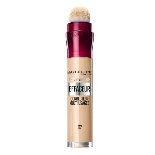 Maybelline New York - Anti-cernes/Correcteur Fluide - Instant Anti-Age L’Effaceur - 02 Beige Nu - 6,8 ml