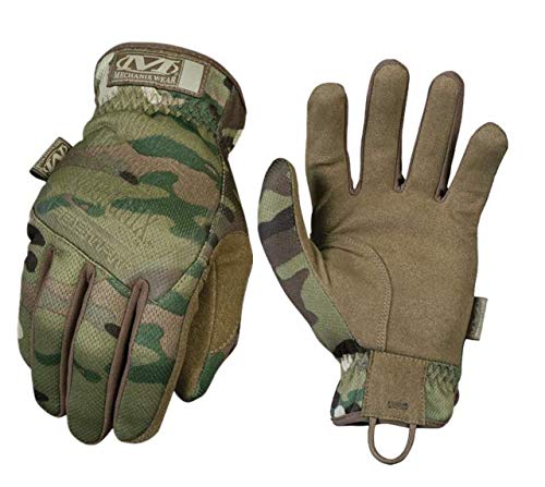 Mechanix Wear Guantes MECHANIX Mod FASTFIT Multicam Talla L Militar Goma rígidos Exteriores Hombre Ciclismo motocicleta Caza Tiro Camping Airsoft Paintball Trekking 34848 + Portabotellas de regalo