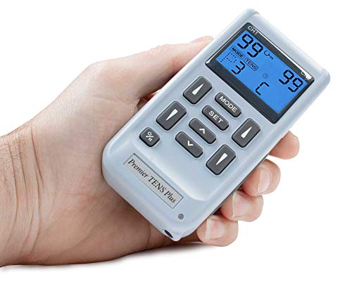 Med-Fit TENS recargable de doble canal con 12 programas preestablecidos clínicamente validados y ajustes manuales completos para ajustes individuales de su elección