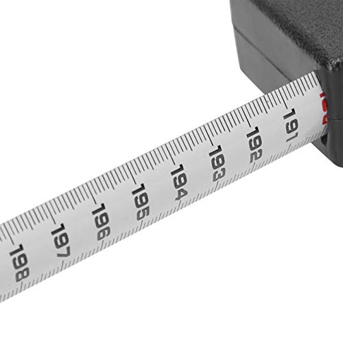 Medidor de altura de estadiómetro, 200 cm, estadiómetro compacto de montaje en pared con placa de pared, ideal para niños y adultos, para clínicas escolares de uso doméstico(Negro)