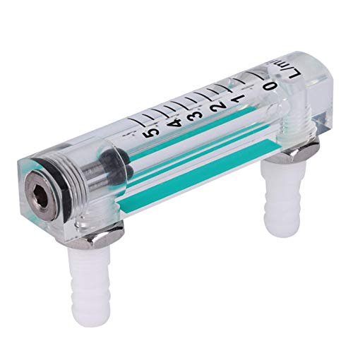 Medidor de caudal de aire GAESHOW LZQ-1 1~5LPM medidor de caudalímetro de medición de dióxido de carbono de oxígeno