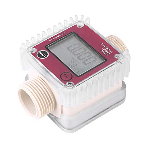 Medidor de flujo químico 1pc K24 Turbina Digital Medidor de flujo de combustible de aceite diesel Medidor Medidor de flujo Contador para productos químicos Agua líquida