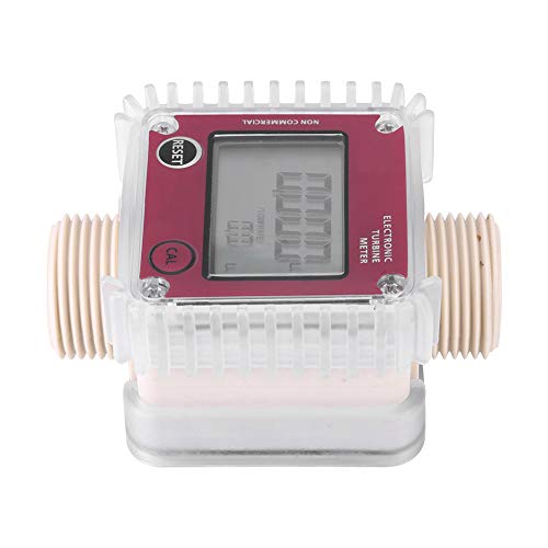 Medidor de flujo químico 1pc K24 Turbina Digital Medidor de flujo de combustible de aceite diesel Medidor Medidor de flujo Contador para productos químicos Agua líquida
