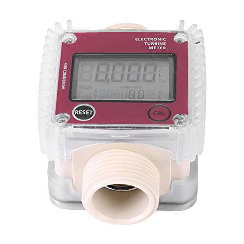 Medidor de flujo químico 1pc K24 Turbina Digital Medidor de flujo de combustible de aceite diesel Medidor Medidor de flujo Contador para productos químicos Agua líquida