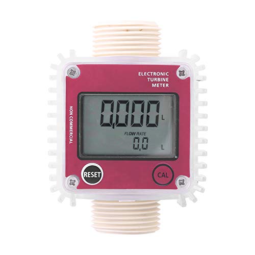 Medidor de flujo químico 1pc K24 Turbina Digital Medidor de flujo de combustible de aceite diesel Medidor Medidor de flujo Contador para productos químicos Agua líquida