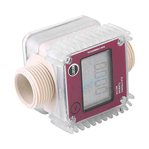 Medidor de flujo químico 1pc K24 Turbina Digital Medidor de flujo de combustible de aceite diesel Medidor Medidor de flujo Contador para productos químicos Agua líquida