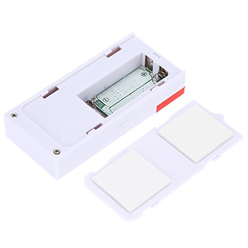 Mengshen Alarma de Puertas y Ventanas - Alarma Inalámbrica con 105db Sonido Fuerte y Luz Brillante, Fácil De Instalar (Incluye 1 Alarma y 2 Control Remoto)