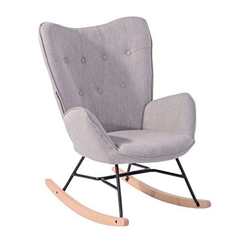 MEUBLE COSY Sillón Mecedora Moderna Sillas Relax De Salón Dormitorio Comedor
