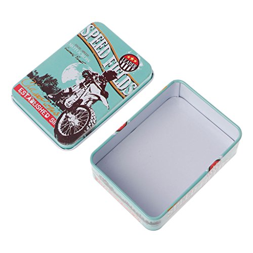 MIKI-Z Mini Caja de Almacenamiento de Metal de hojalata, Lata de Caramelo, Soporte para Joyas, Tarro, Monedas, Pendientes, Auriculares