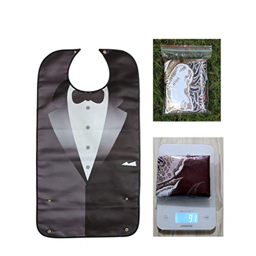 MILISTEN Babero impermeable para adultos, lavable, reutilizable, protección de la ropa para personas mayores.