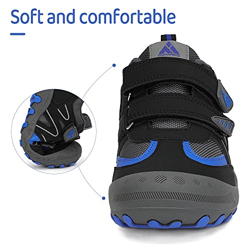 Mishansha Botas de Senderismo Niño Antideslizante Zapatos de Correr Niña Caminar Gimnasia Zapatillas Negro 30
