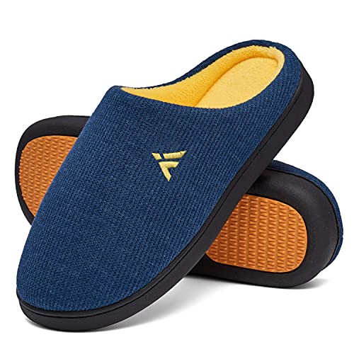 Mishansha Pantuflas antideslizantes de espuma viscoelástica para hombre Azul 44