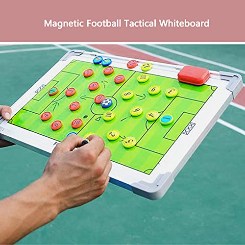 MKNZOME Pizarras de Tácticas para Entrenadores Futbol Tablero, Táctico de Fútbol Pizarra, Tactica Futbol Magnetica Tablero Entrenamiento Kit, para el Entrenamiento de Fútbol, Los Partidos