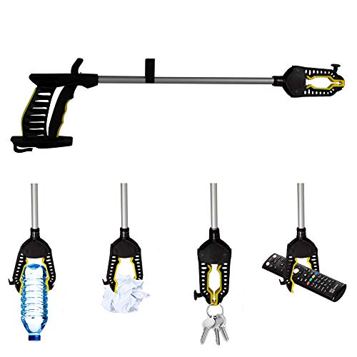 Mobiclinic, Pinza de alcance, Alcanzador, Brazo de alcance, Marca Española, Cómodo, Ergonómico, Mandíbulas antideslizantes, Para personas mayores, con movilidad reducida, Discapacidad, 60 cm