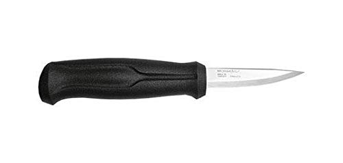 Mora Basic Cuchillo para tallar Madera, Unisex Adulto, Negro