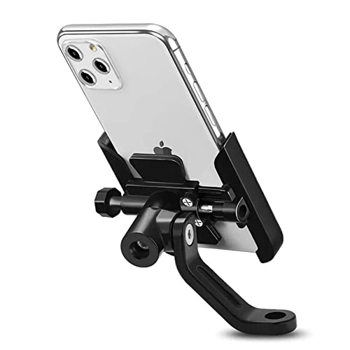 Moto bicicleta manillar móvil soporte GPS para KYMCO XCITING 250 300 350 400 500 Kxct centro NIKITA Gdink PeoPle S (color: espejo tipo negro)