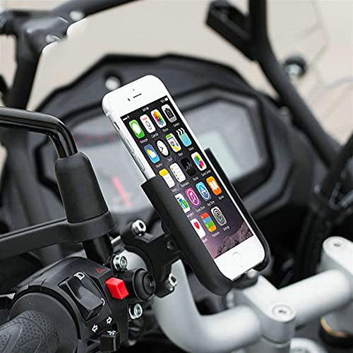 Moto bicicleta manillar móvil soporte GPS para KYMCO XCITING 250 300 350 400 500 Kxct centro NIKITA Gdink PeoPle S (color: espejo tipo negro)