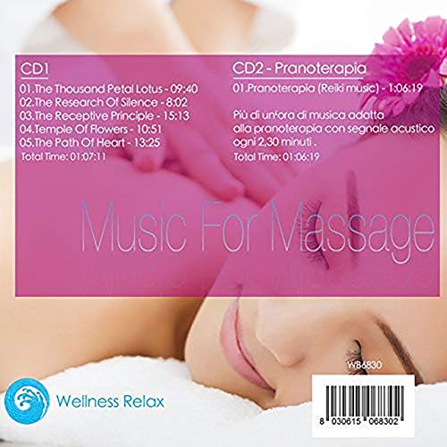Music For massage -Musica Per Massaggi 2 Cd Audio Musica Wellness Relax