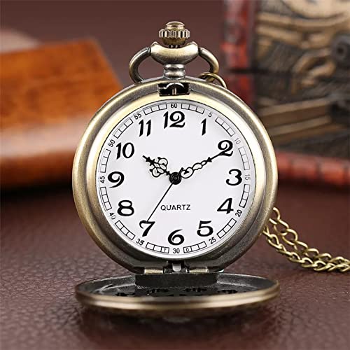 N/Ａ Accesorios para Hombres y Mujeres Vintage Bronze Web Spider Reloj Antiguo Collar Cadena Colgante Reloj Enfermería médica Aniversario de Bodas día del Padre Regalo de cumpleaños de Navidad