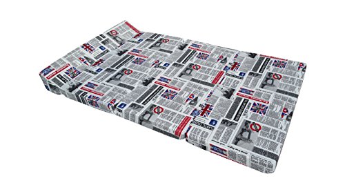 Natalia Spzoo Colchón plegable cama de invitados forma de sillón sofá de espuma 200 x 120 cm (London2)