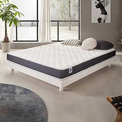 Naturalex | Ergolatex | Colchón 90x190 Cm Calidad Duradera | Adaptabilidad y Confort Equilibrado | Capsulas Refrescantes MemoFeel | Tecnología Blue-Látex Ultima Generación | 7 Zonas de Confort