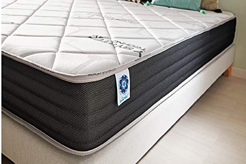 Naturalex | Viscosystem | Colchón 90x190 Cm Alta Gama en Combinación de Ultima Tecnología Blue-Látex | Viscoelástica Acogida Confortable | 7 Zonas Ergonómicas | Sensación Fresca | Hipoalergénico