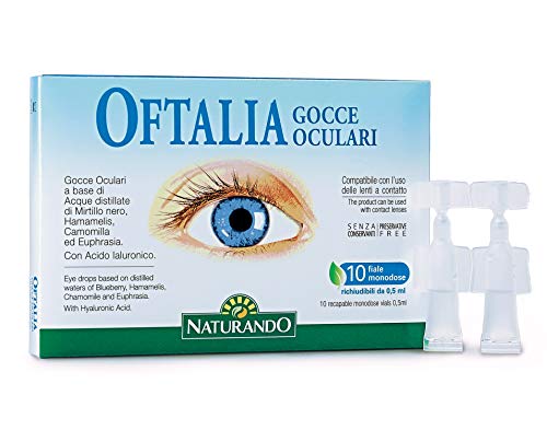 Naturando - Oftalia Colirio Oftalmológico - 10 viales de 10 ml