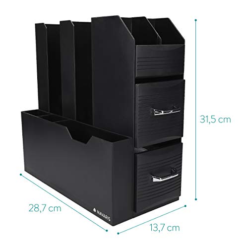 Navaris Organizador para café - Caja para organizar cápsulas tazas vasos sobres de azúcar o de té - Bandeja de almacenaje con compartimentos
