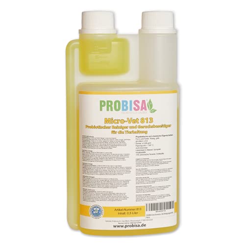 Neutralizadores de olor spray (Probisa Micro-Vet 813) de la orina del gato, perro y los roedores olores - y bio limpiador concentrado 500ml rendimiento 25 litros listos para usar asesino de olor / Removedor de olor