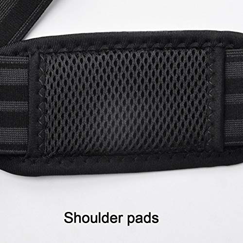 newhashiqi Corrector De Postura, Tirantes Traseros Para Hombres Y Mujeres, Tirante Ajustable Para La Parte Superior De La Espalda Corrector De Postura Jorobado Soporte De Hombro L * negro