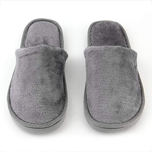 NewIncorrupt Plantilla de Goma Transpirable Felpa Interior casa casa Mujeres Hombres hogar Zapatos Antideslizantes Suela Suave cálido algodón silencioso Zapatilla Adulta
