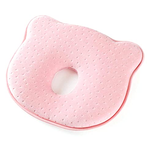 NewIncorrupt Suave, Suave, Transpirable, Ayuda de Viaje, Almohada para bebé recién Nacido, Forma de Cabeza, Espuma viscoelástica Suave para Dormir cómodamente para bebés