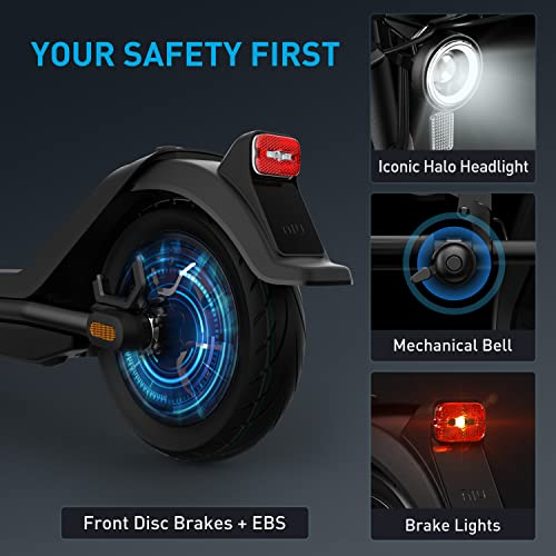 NIU Patinete Eléctrico para Adultos, 40km de Autonomía Velocidad Máxima 25km/h Motor de 300W, Plegado Sencillo Ruedas más Anchas para Desplazamientos Cotidianos más Cómodos y Confortables (KQi3 Sport)
