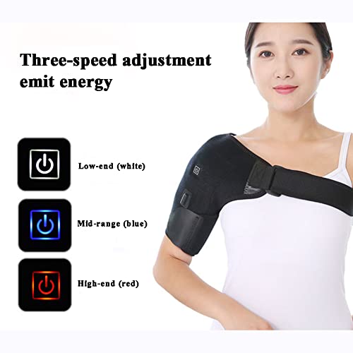 Nlight Almohadilla Térmica para Masaje De Hombro,Ajuste De 3 Temperaturas,Envoltura De Soporte Térmico De Bajo Voltaje para Hombro Dislocado,Artritis,Manguito Rotador,Bursitis
