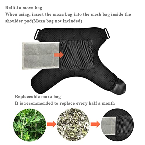 Nlight Almohadilla Térmica para Masaje De Hombro,Ajuste De 3 Temperaturas,Envoltura De Soporte Térmico De Bajo Voltaje para Hombro Dislocado,Artritis,Manguito Rotador,Bursitis