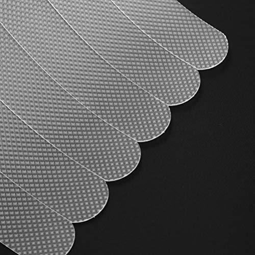 non-branded Tiras Antideslizantes,30 Piezas Transparente Autoadhesivas Antideslizantes Pegatinas de Tiras de Seguridad para Baño y Escaleras（Espátula Gratis）