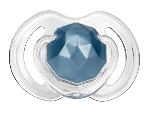 Nûby Chupetes Hechos de Tritan "Little Gems" - 2P - 6-36M, paquete con 2 Chupetes , Azul/Verde