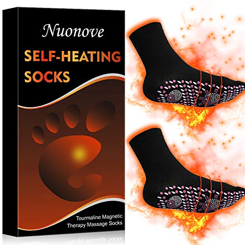 Nuonove Calcetines Termicos, Calentadores de Pies, Calcetines Magneticos, Calcetines magnéticos de turmalina, Calcetines magnéticos de autocalentamiento, Ideal para Esquí Senderismo Pesca Cámping