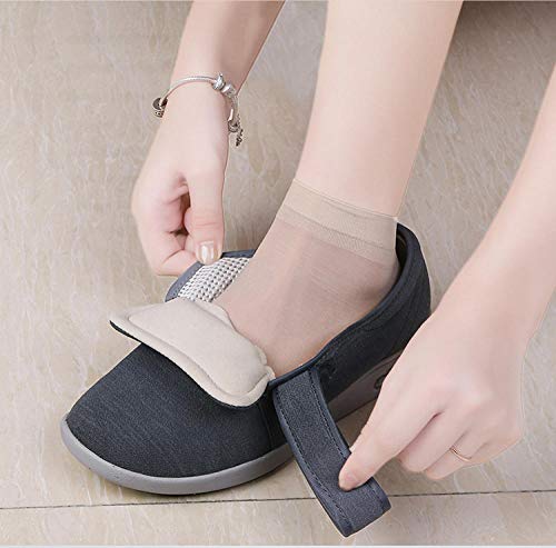 Nwarmsouth Calzado para Calzado de Salud para la Diabetes,Zapatos para Ancianos con Pulgar en valgo, Zapatos para pie diabético-41_Blue,Pantuflas Pacientes diabéticos