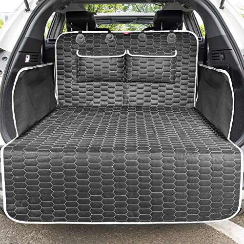 Oasser Protector Maletero para Perro Funda Maletero Coche Universal Cubierta para Mascota Impermeable Antideslizante Adecuado para SUV E9