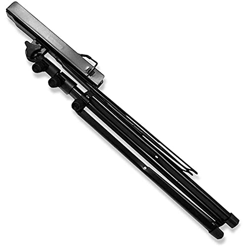 OcioDual Atril Metálico Plegable para Partituras de Música Viajes Desplazamientos Negro Base Soporte Ajustable Regulable