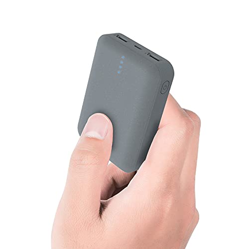 ockred Batería Externa Power Bank 10000Mah, Cargador Portátil Móvil con 2 Puertos Salidas USB Alta Velocidad y LED, Compatible con, Phone,Samsung Galaxy, Huawei Y Otros Smartphones